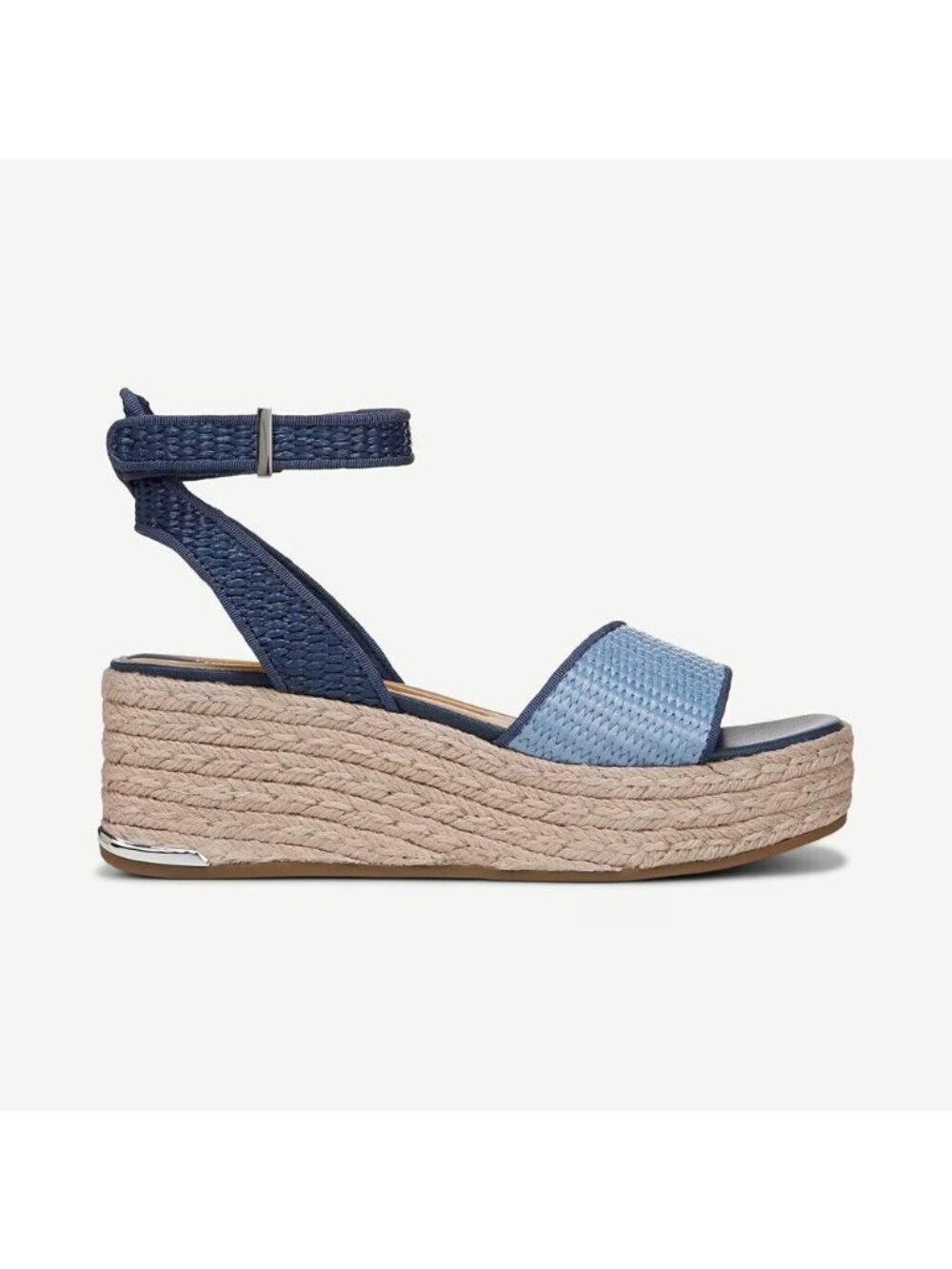 Franco Sarto Womens Tiffany Platform Espadrille Sandals Blue 11 $120